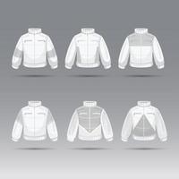 concepto de chaqueta y ropa exterior vector