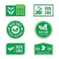 Gmo free badge collections vector