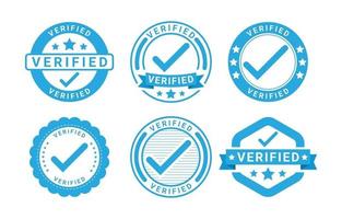 verified badge set vector
