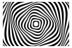 Hypnotizing Black And White Pattern Background vector