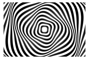 Hypnotizing Black And White Pattern Background vector