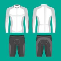 Cycling Jerseys Mockup for Cyclist Apparel vector