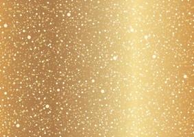 Seamless Gold Abstract Background With Snowflakes, Lights, And Halos. Vector Illustration. Horizontally And Vertically Repeatable.