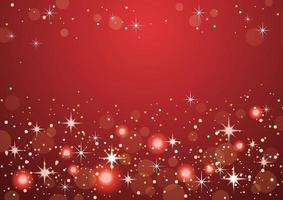 Christmas And New Year Holidays Red Abstract Bokeh Background. Vector Illustration.
