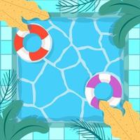 Top View of Swimming Pool vector