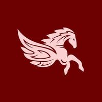 Pegasus logo design vector