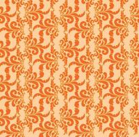 Abstract floral pattern Leaves swirl geometric seamless texture. Stylish abstract vector plant ornamental background