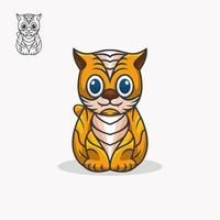 Download Baby Tiger Vector Art Icons And Graphics For Free Download