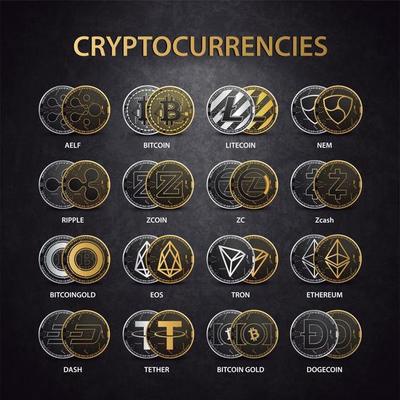 Cryptocurrencies set collection