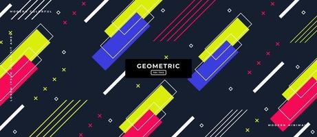 Fondo de patrón de formas geométricas paralelas vector