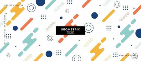 Parallel Geometric Background in Memphis style. vector