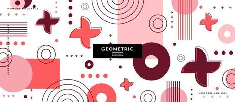 Geometric Design Shapes in White Background. vector