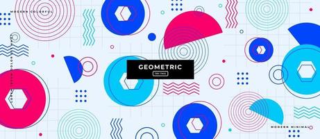 Various Geometrical Shapes Background. vector