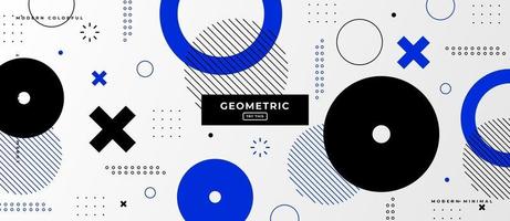 Flat Design Geometric Shapes Background. vector