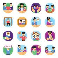 Family Love Round vector