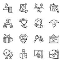 Set of Family Life vector