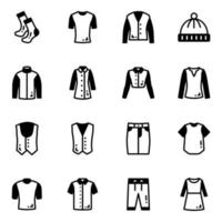 Pack of Stylish Clothes vector