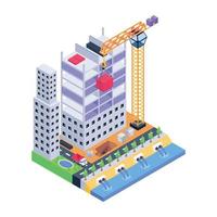 Under Construction Building vector