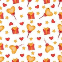 Cute lollipop seamless pattern. vector