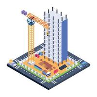 Building Under Construction vector