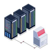 Data Bank Server vector