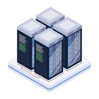 Data Base Servers vector