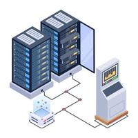 Data Bank Server vector