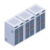 Data Base Servers vector