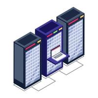 Data Base Servers vector