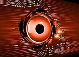 eye cyber circuit future technology concept background vector