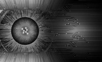 eye cyber circuit future technology concept background vector