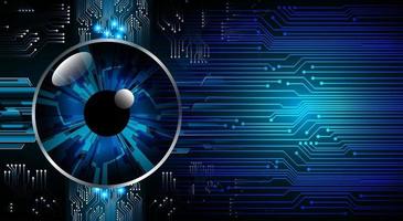 eye cyber circuit future technology concept background vector