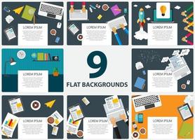 Abstract Backgrounds on Business Theme with Empty Place for Your vector