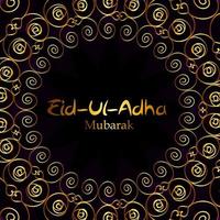 Vector Illustration of Beautiful Greeting Card Design 'Eid Adha