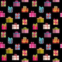 Gift Box Holiday Seamless Pattern Background vector