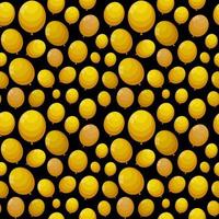 Color Glossy Balloons Seamles Pattern Background Vector Illustration