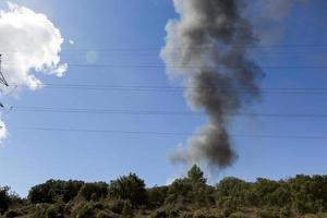 Toxic burns in the province of Guadalajara, Castilla La Mancha, Spain photo