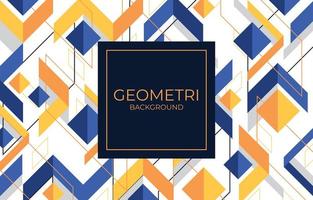 Blue and Yellow Geometric Background vector