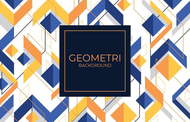 Blue and Yellow Geometric Background