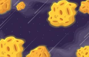 Space Meteor Background vector