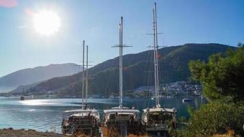 vistas de la mañana de fethiye foto