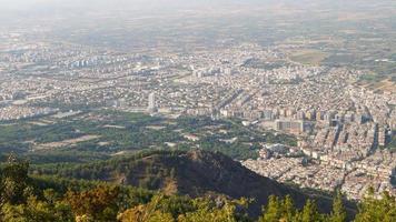 Manisa city from above photo