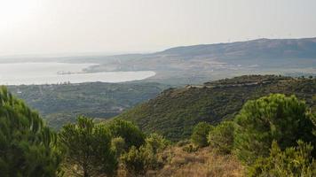 vistas matutinas de las montañas erdek foto