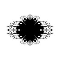 Vector decorative frame in vintage style, isolated on a white background. Elegant item for decorating of invitations, cards, web