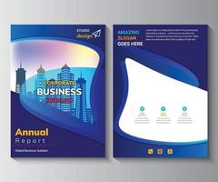 Annual Report Layout Design Template, Background Business Book Cover Design Template in A4. Can  be adapt to Brochure, Annual Report, Magazine, Poster, Corporate Presentation, Portfolio, Flyer, Booklet vector