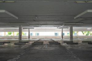Empty parking lot or garage photo