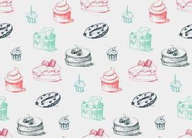 Tasty Cakes Seamless Pattern vector