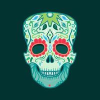 Mexican Detailed Skull vector