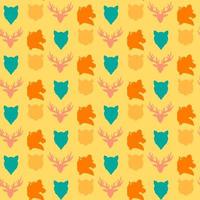 Wildlife seamless pattern vector