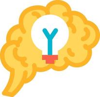 Function generation idea of brain icon vector